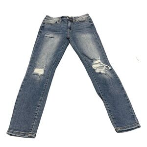 Eunina Distressed‎ Skinny Jeans Mid Wash Women’s 3